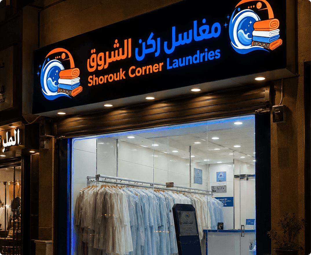 Visual Identity, Social Media Management & Ad Campaigns for Shorouk Corner Laundries